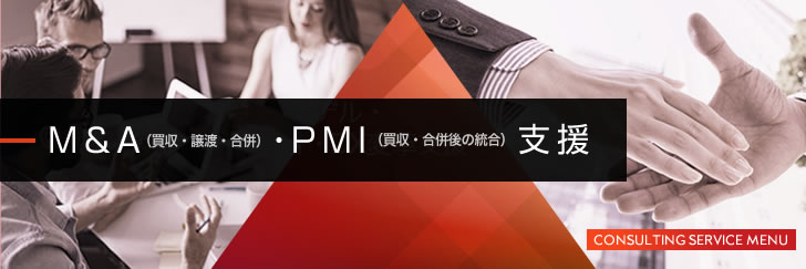 M&A（買収・譲渡・合併）・PMI（買収・合併後の統合）支援